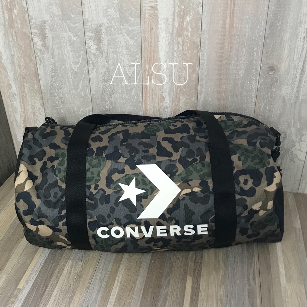Converse Sport Duffle Large Bag Khaki AUTHENTIC - Picture 2 of 8